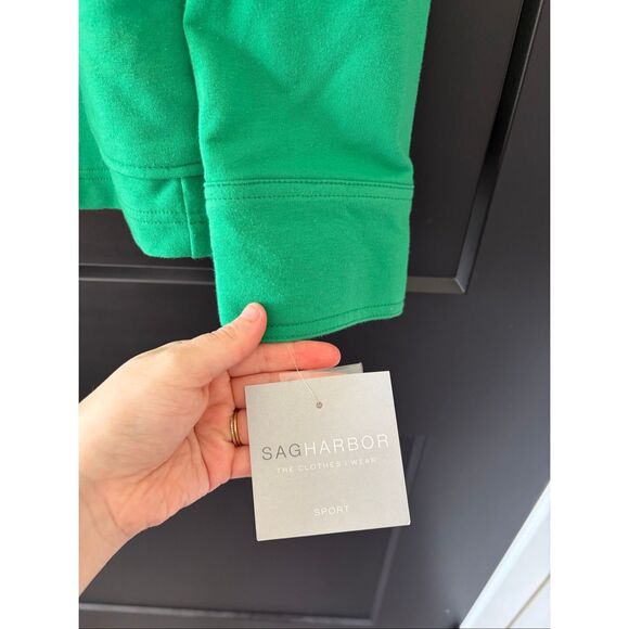 NWT Sag Harbor Sport Solid Green Sport Jacket Button Up Size XL Cotton - Picture 4 of 8